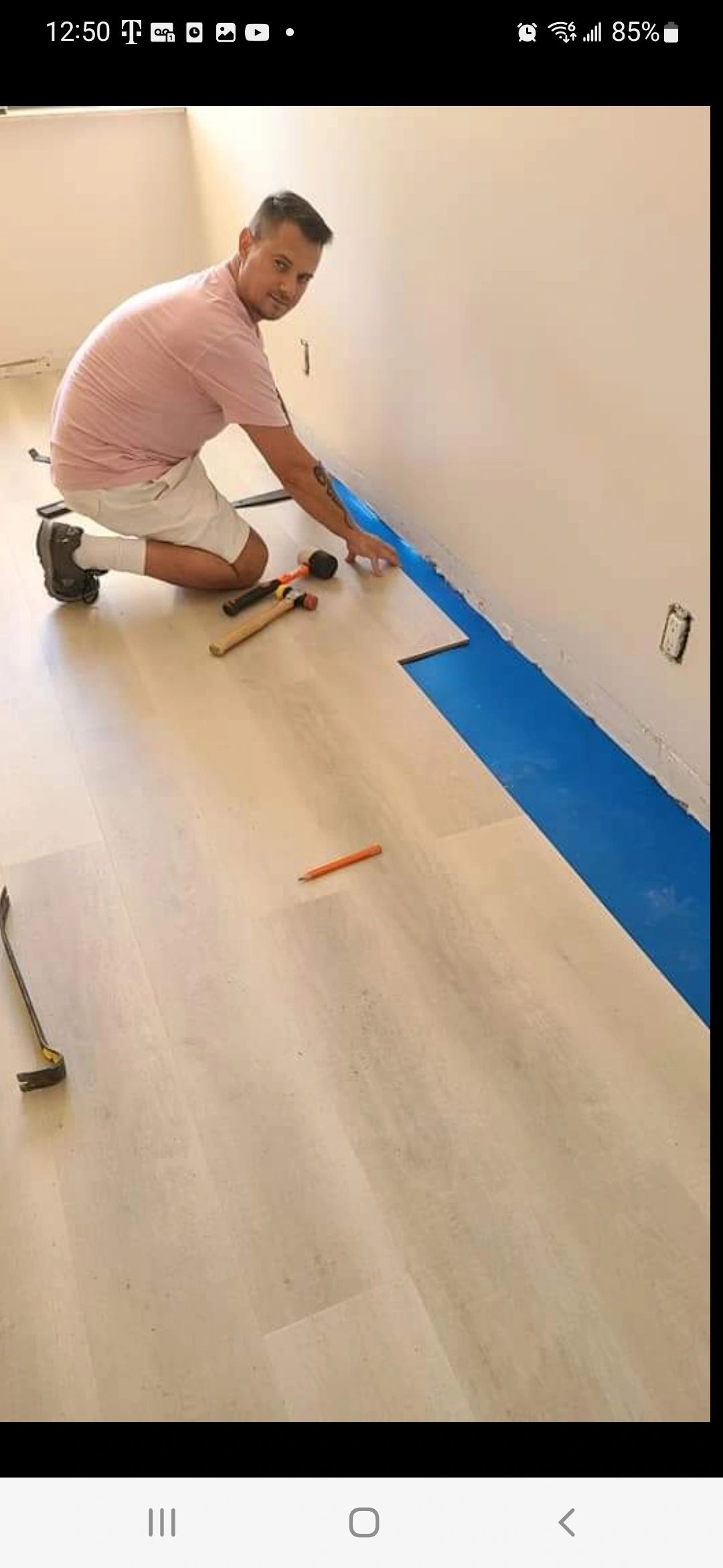 Tile and floor installation by C&K Remodeling